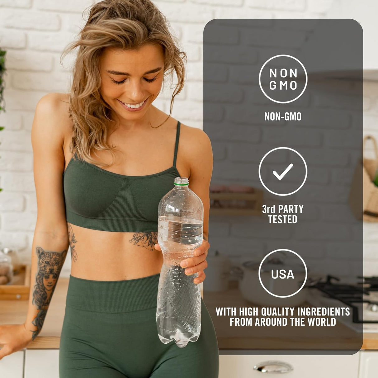 SMARTERNUTRITION Cápsulas EAA - 1g, Veganas, Sin Gluten, 60u