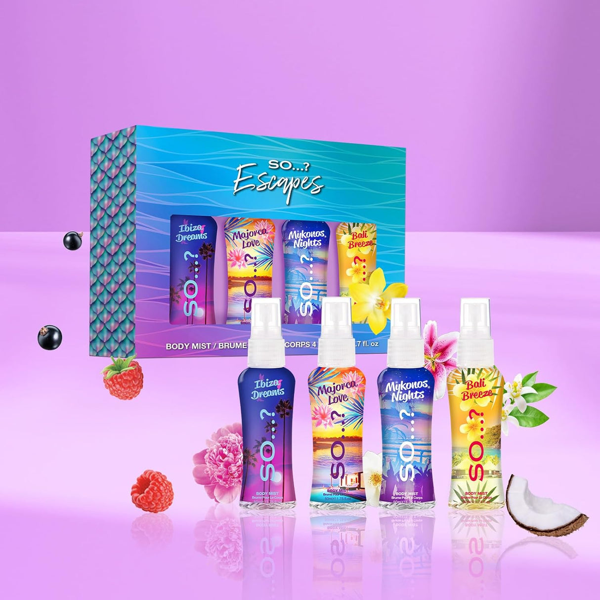 Set de Mists Corporales para Mujer - Vegano y Libre de Crueldad
