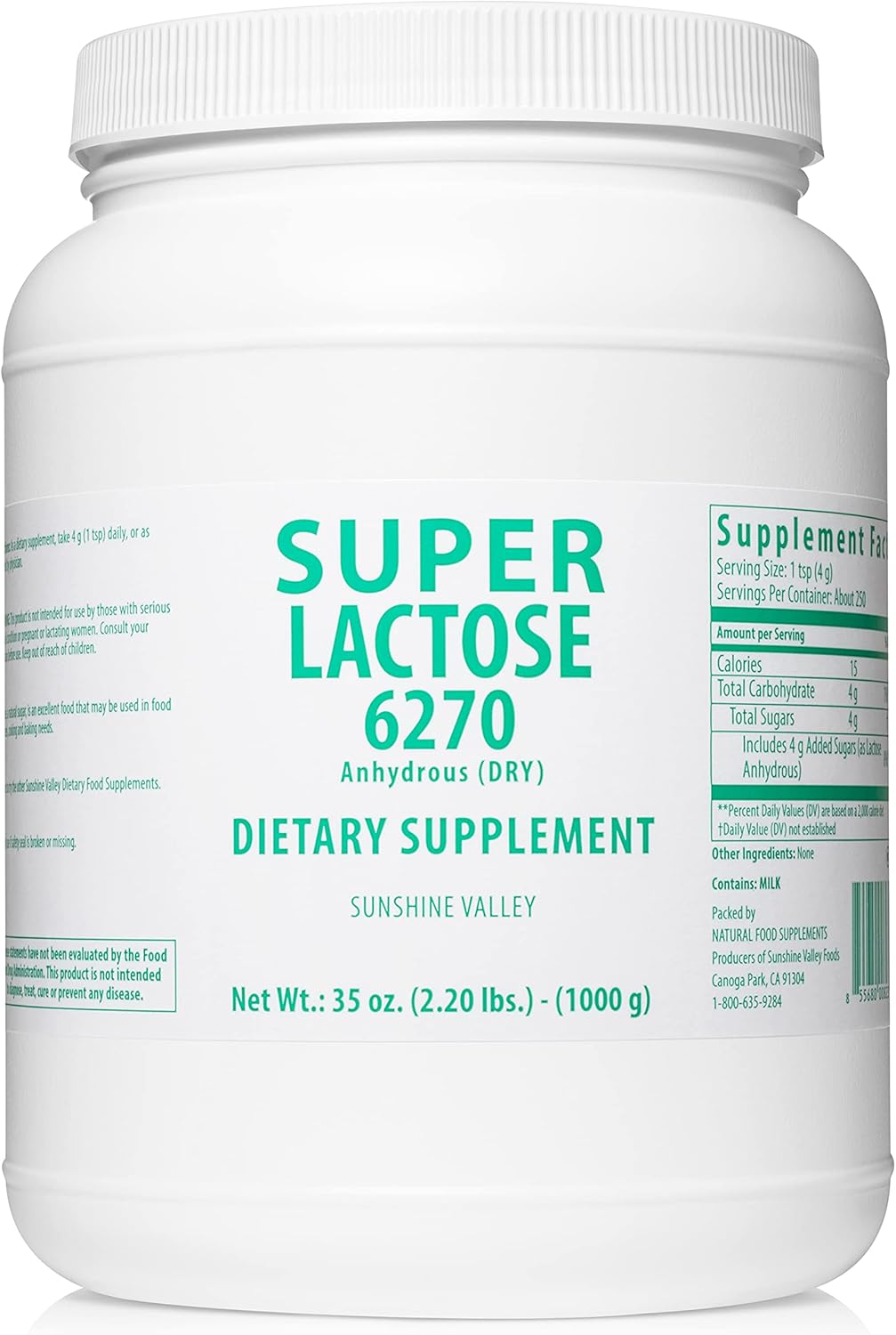 Suplementos Alimenticios Súper Lactosa 6270 Seca