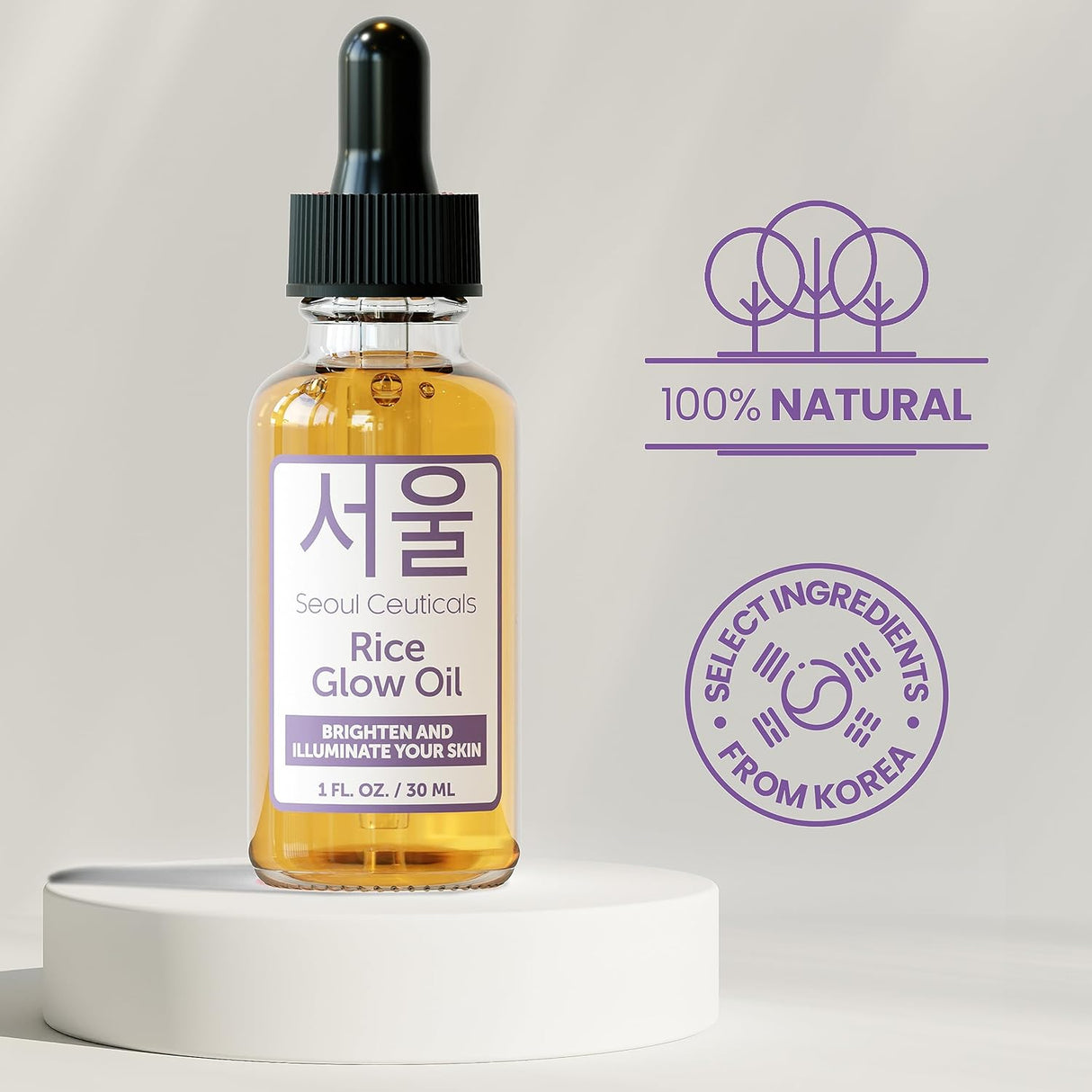 Aceite Facial Coreano con Escualano y Vitamina E para Piel
