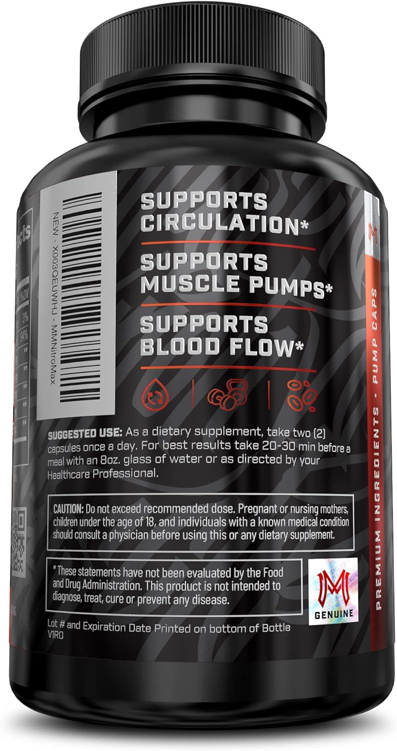 Potenciador de óxido nítrico con L-Arginina, L-Citrulina,