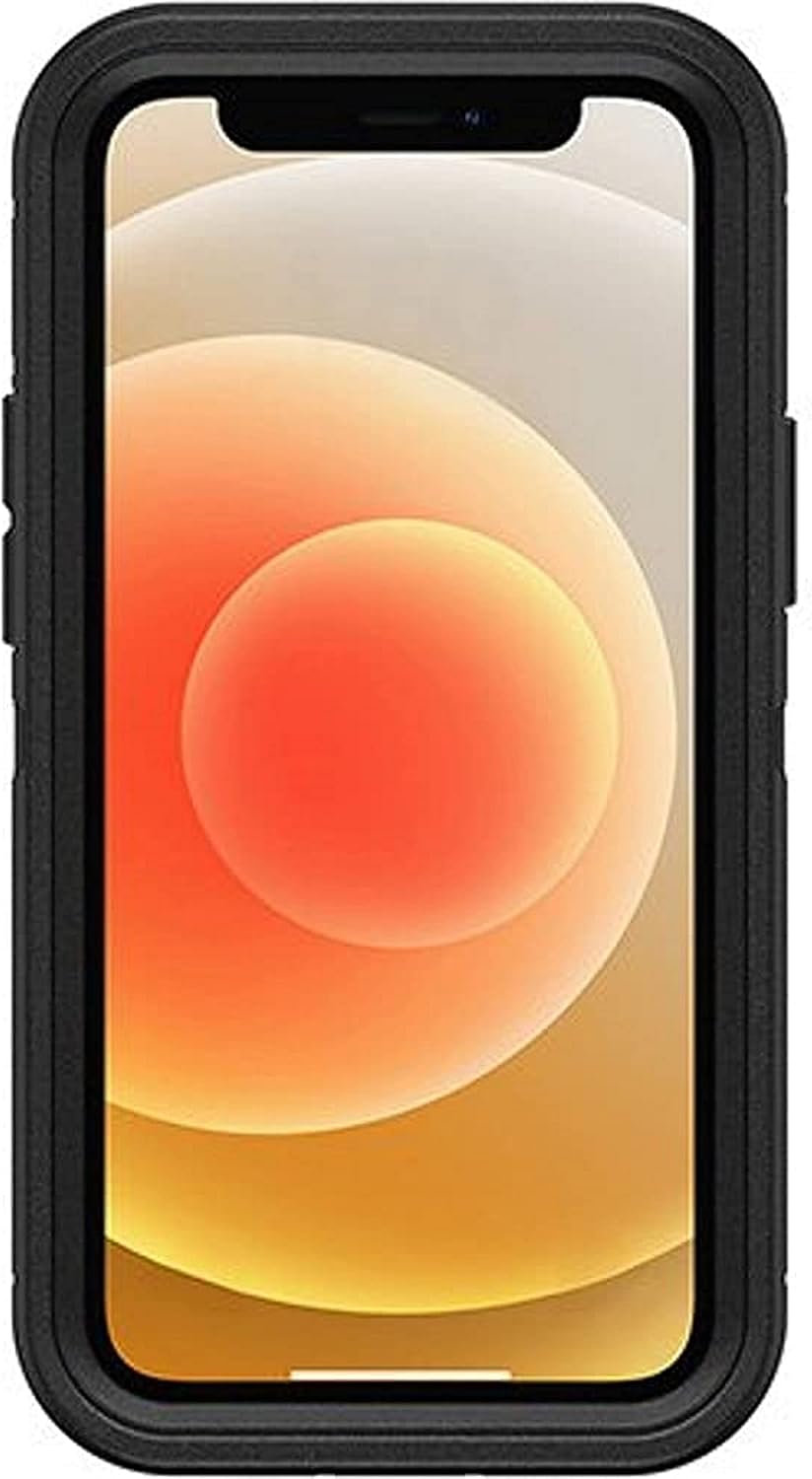 OtterBox Defender Series - Funda resistente para iPhone 12 Mini - Solo funda - Embalaje a granel - Negro - con defensa microbiana