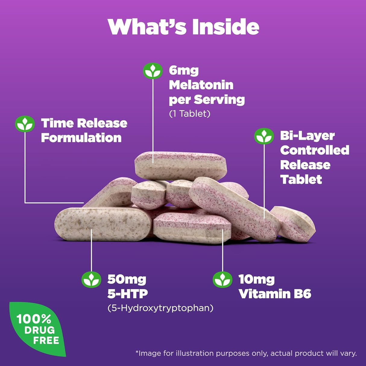 Suplemento avanzada 6 mg con 5HTP 60tab liberación prolongad