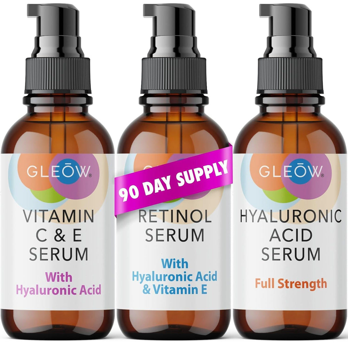 Sérum Facial de Retinol y Vitamina C con Ácido Hialurónico