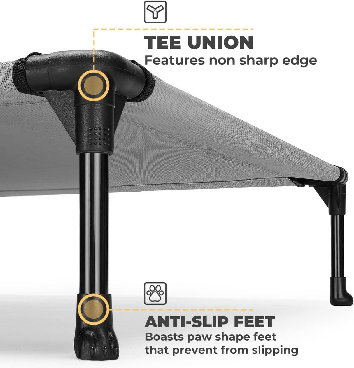 Cama Elevada para Perros Veehoo, Portátil, Mesh Lavable, CWC1803-L