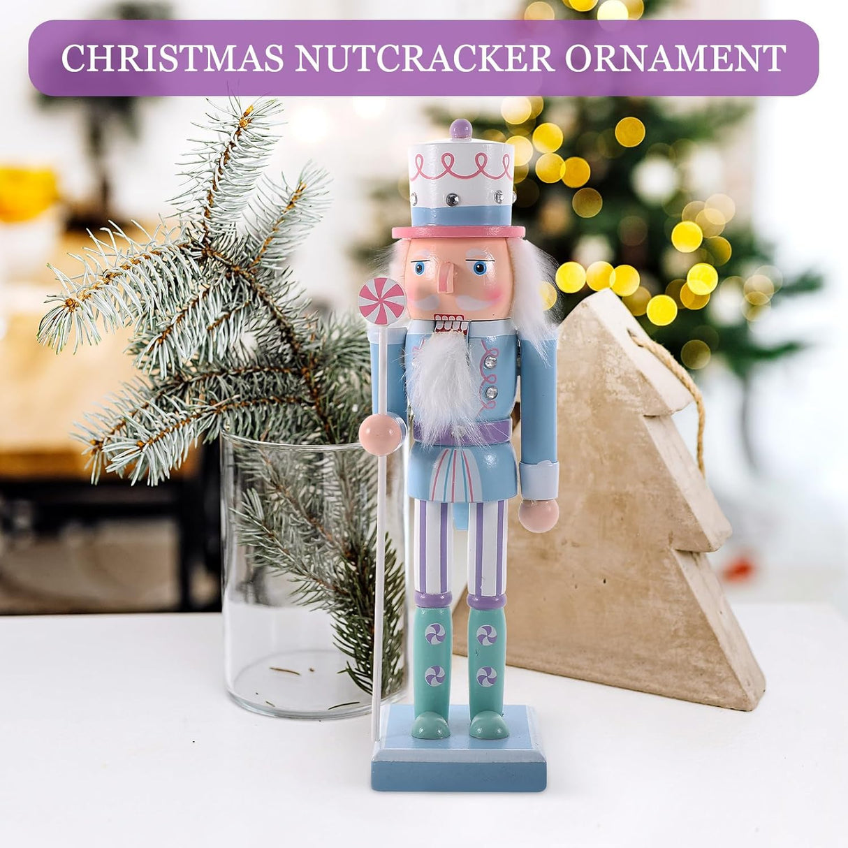 Adorno de Madera Soldado de Nuez para Navidad - Figuras Clásicas