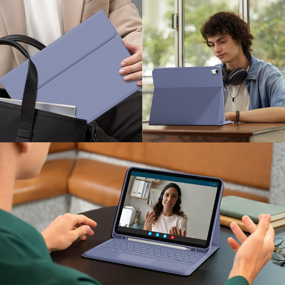 Funda Teclado Touchpad para iPad Air 11 6th Gen, Bluetooth