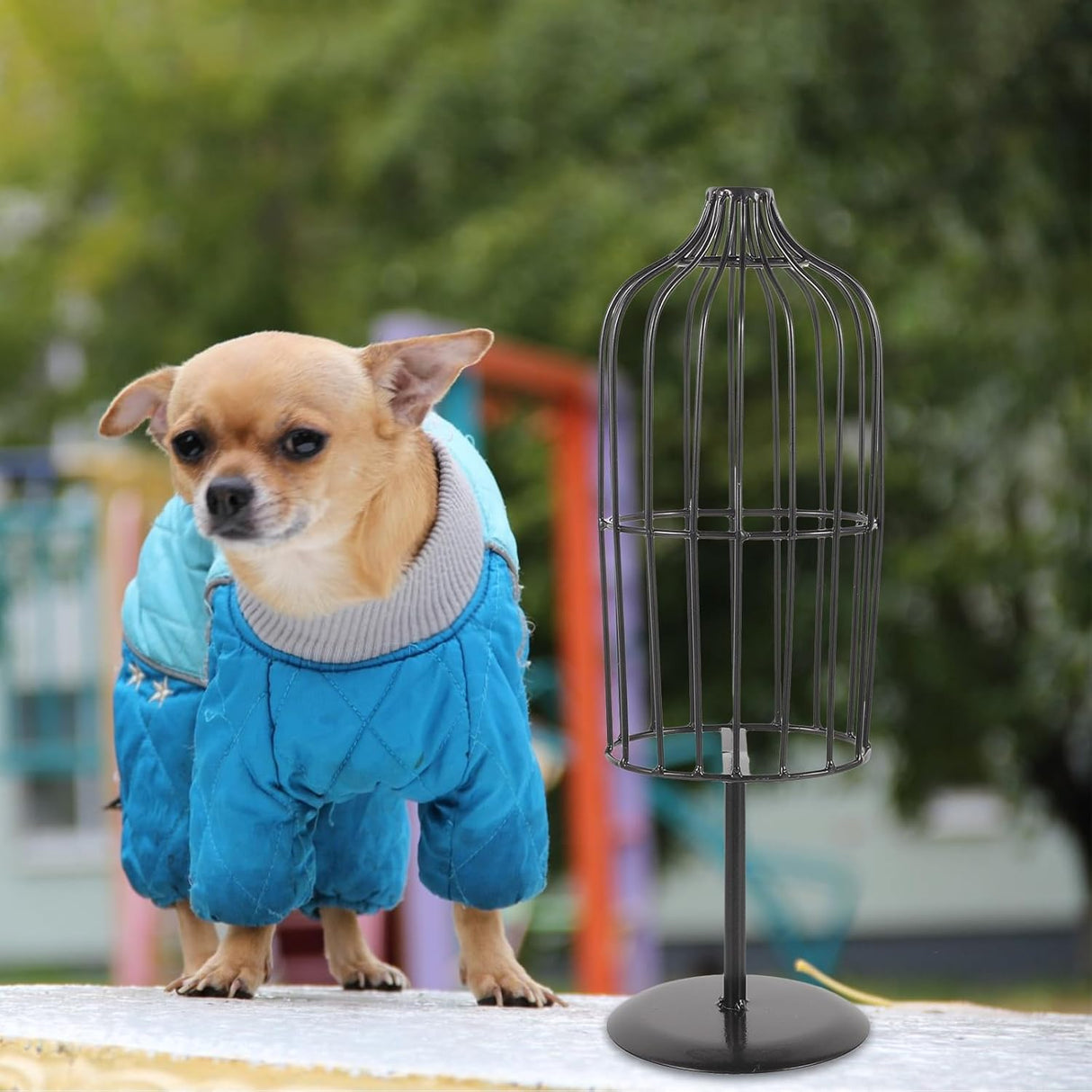 Maniquí para ropa de mascotas LOGOFUN, soporte de hierro para perros