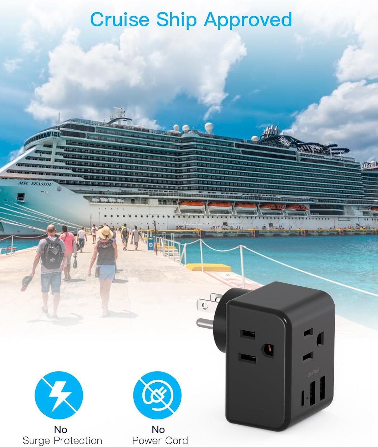 Extensor de toma de corriente múltiple, regleta de alimentación