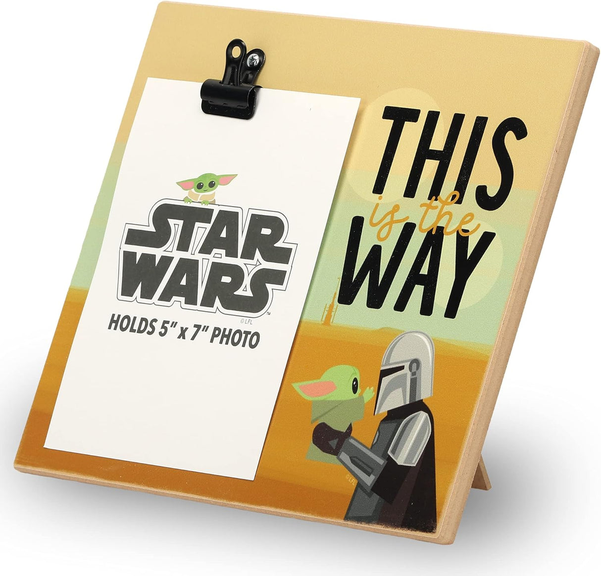 Portarretratos The Mandalorian para fotos de 5 x 7 pulgadas