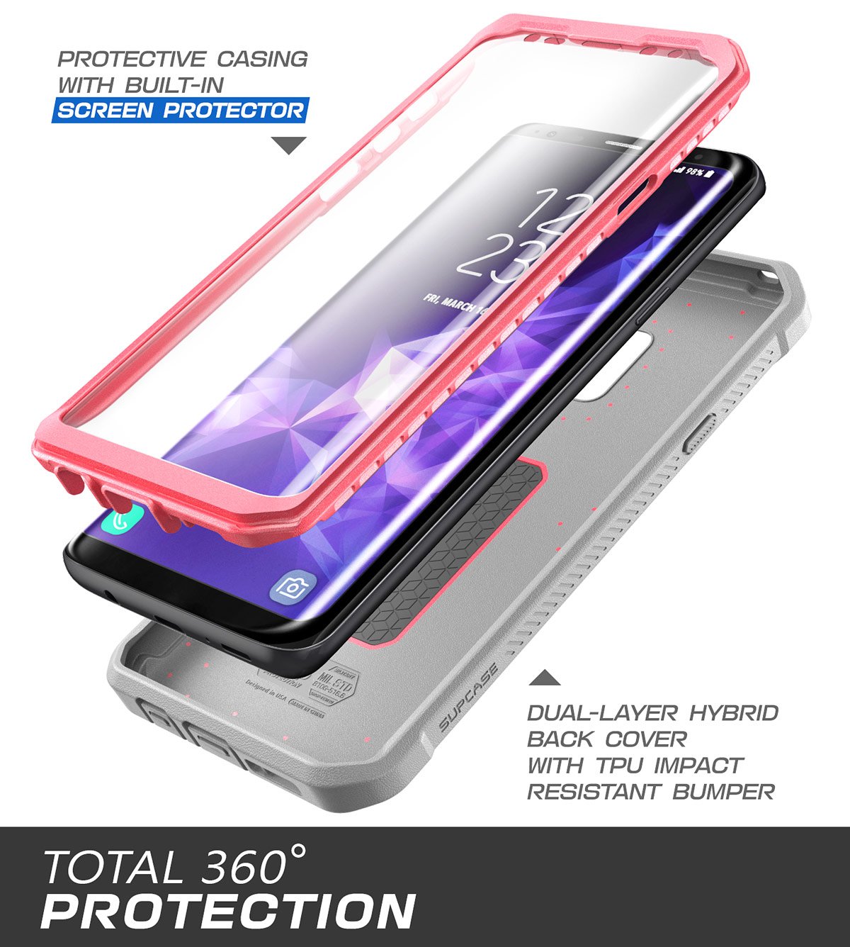 Funda, Funda resistente de cuerpo completo con protector