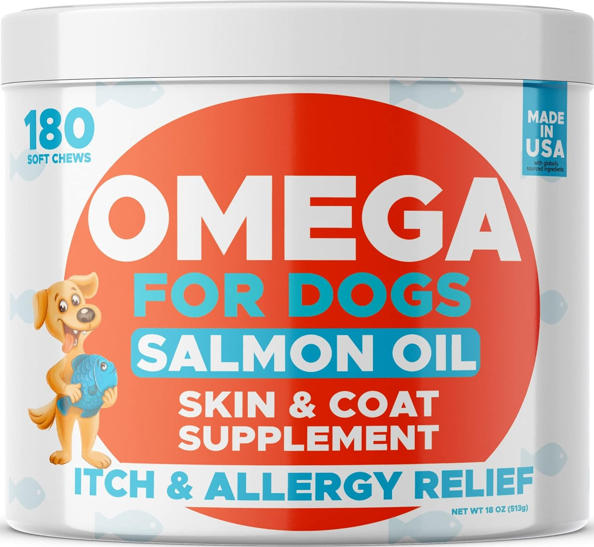 Vitaminas Aceite de pescado para perros Alivio de la piel