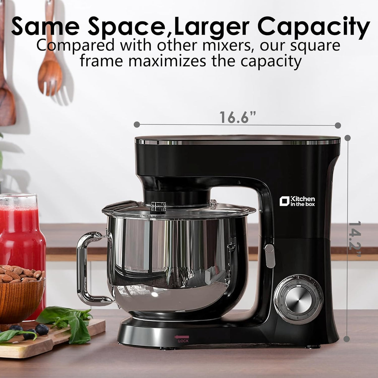 Batidora de Cocina en Caja, Kitchen in the Box, 900W, 8.5 QT