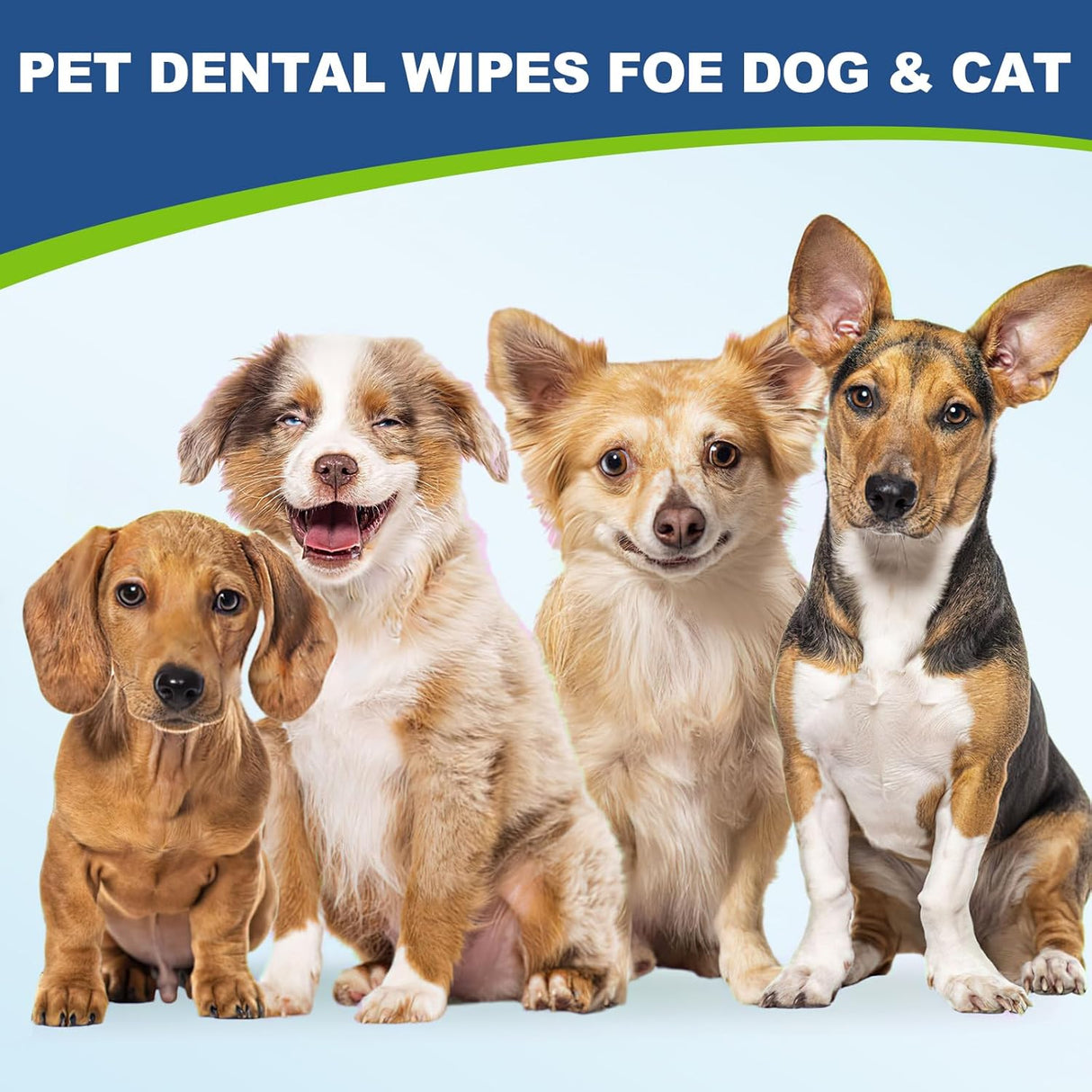 Toallitas Dentales para Perros y Gatos, Cuidado Oral 60 Cts