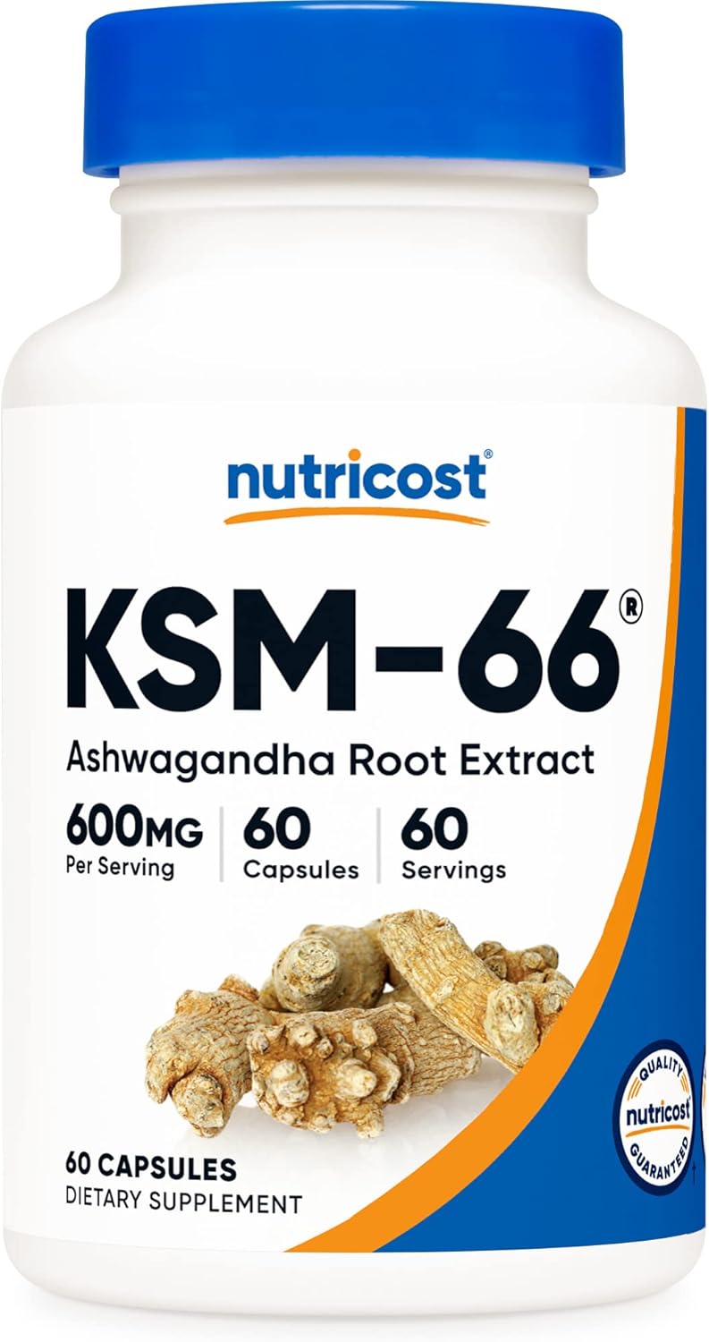 Extracto de Raíz de Ashwagandha 600mg Nutricost 60 Veggie Caps