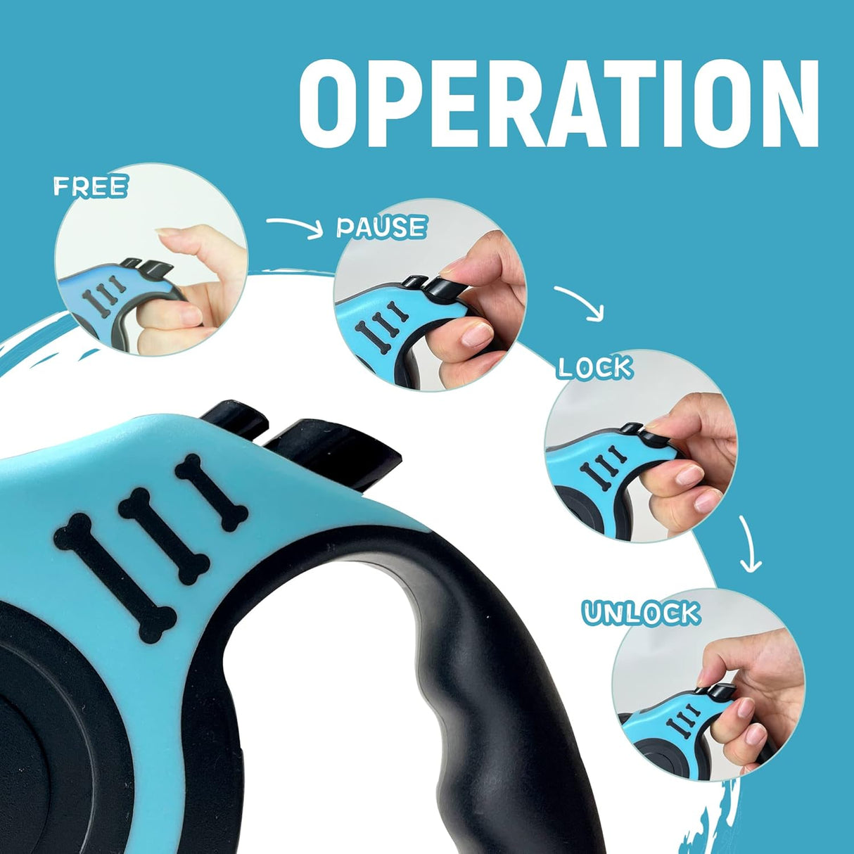 Correa Retráctil Automática Telescópica para Perros c