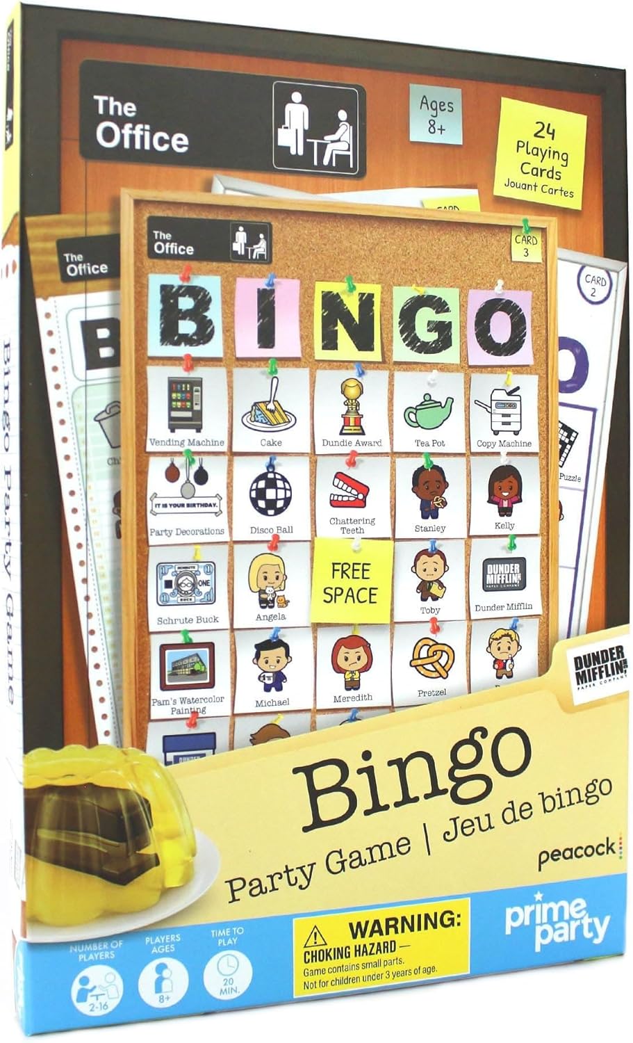 Juego de Bingo de The Office para 24 Jugadores - Fiesta y Cumpleaños