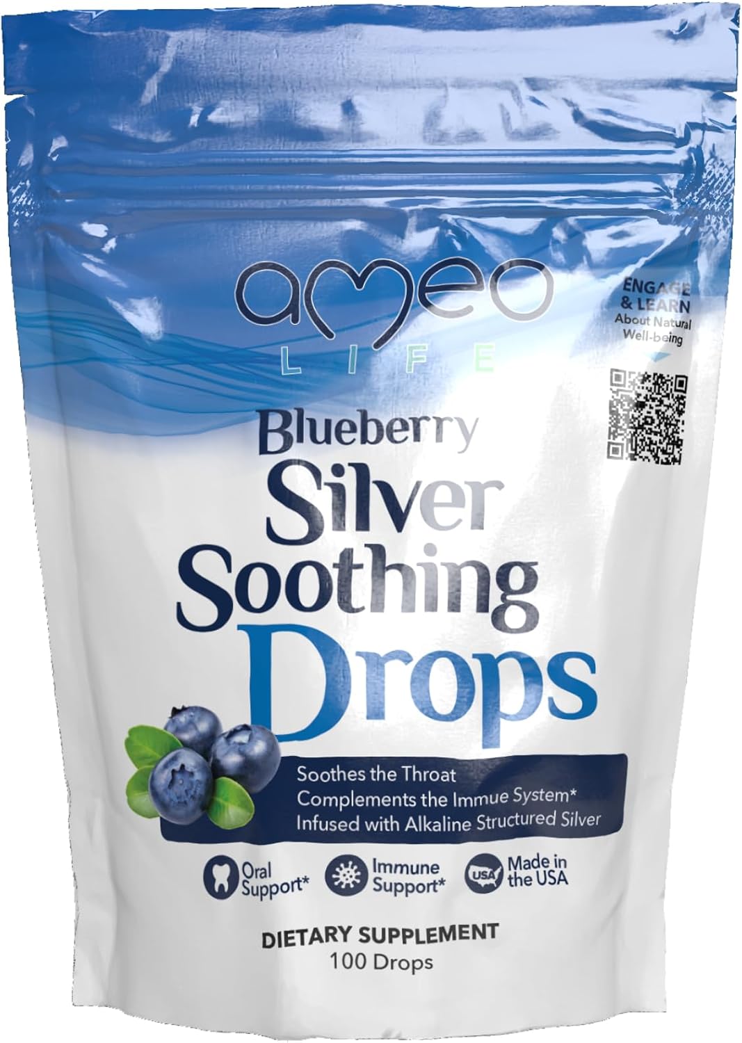 Gotas de Plata Coloidal 150 mcg - Suplemento Inmunidad 100 Cts