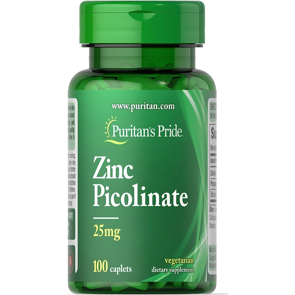 Suplementos Picolinato de zinc 25 Mg sistema inmunológico