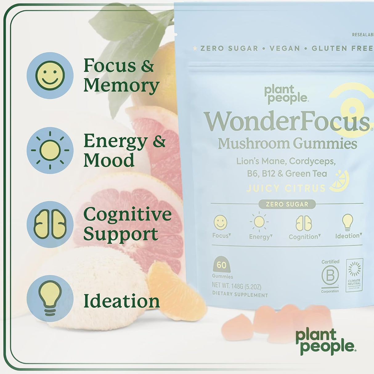 Gomitas de Hongos Nootrópicos con Lion’s Mane y Cordyceps