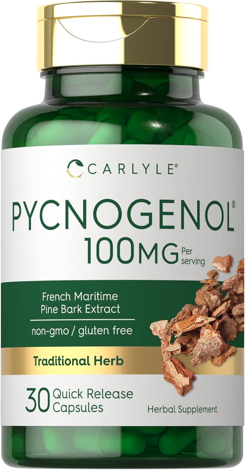 Suplemento Carlyle Pycnogenol 100 mg 30 cáp corteza de pino