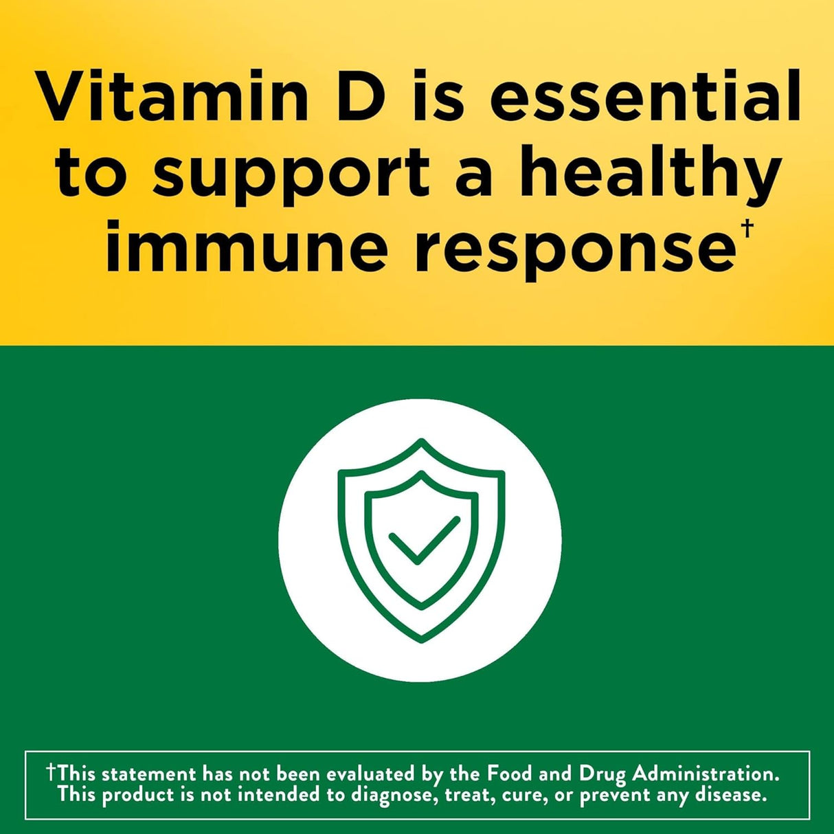 Suplemento de Vitamina D3 2000 IU Nature Made, 250 Gelatinas