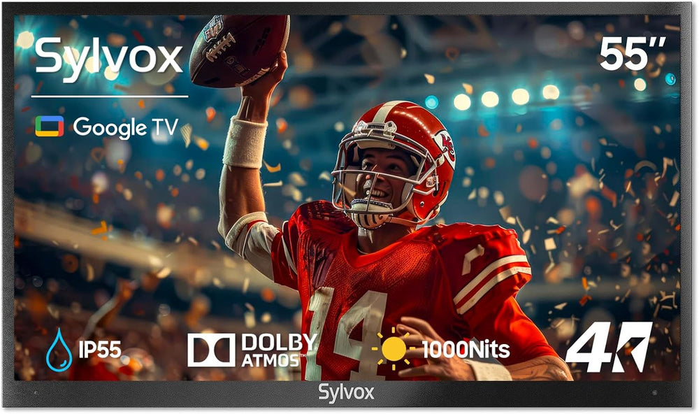 Televisor Exterior SYLVOX 55 4K HDR 10 Impermeable Deck Pro 2.0