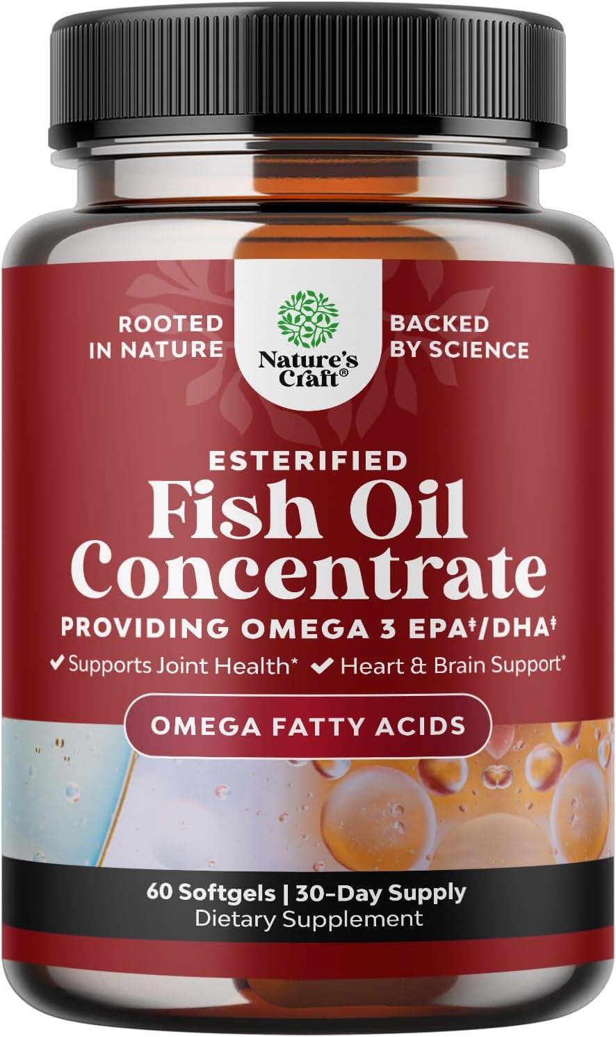 Suplemento de Aceite de Pescado Omega 3 EPA DHA con Vitamina