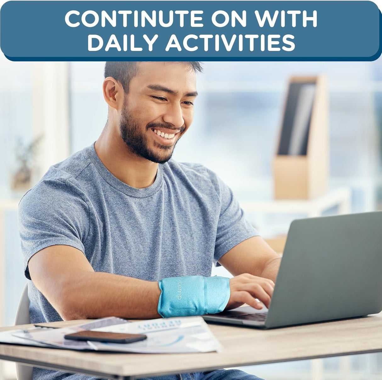 Muñequera Frío-Calor para Alivio del Túnel Carpiano