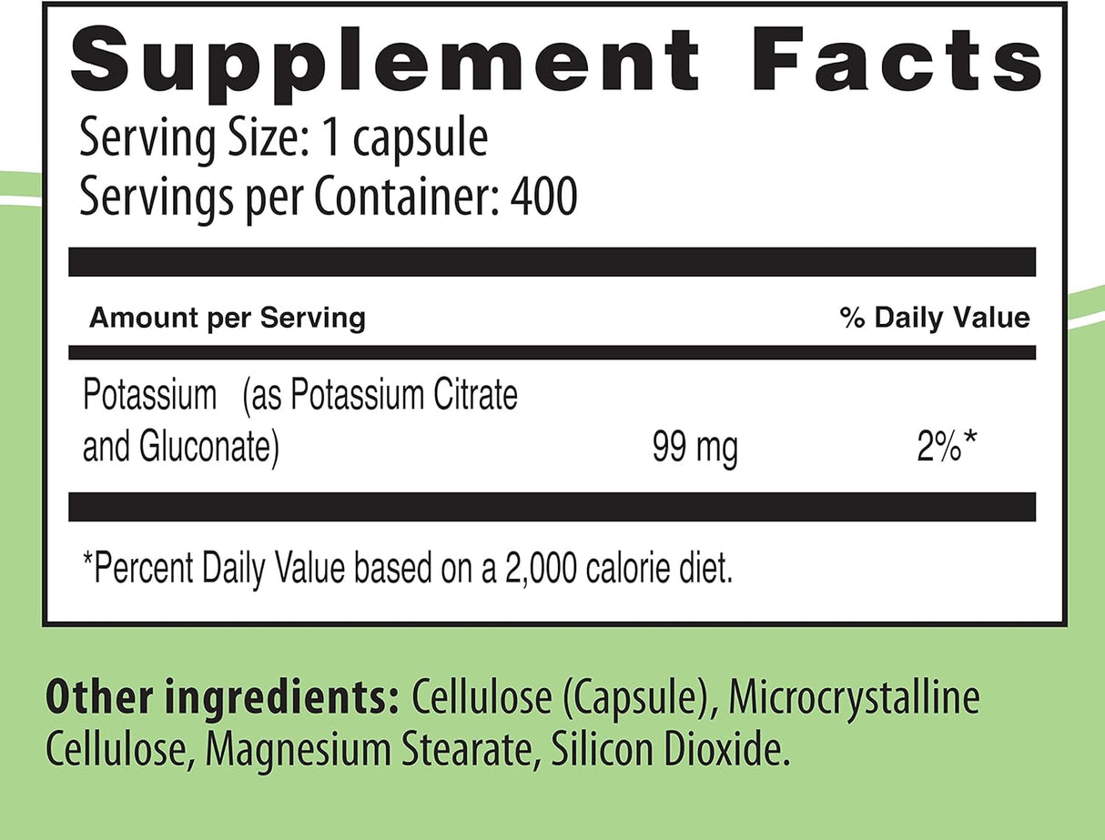 Suplementos Alimenticios Citrato de potasio natural