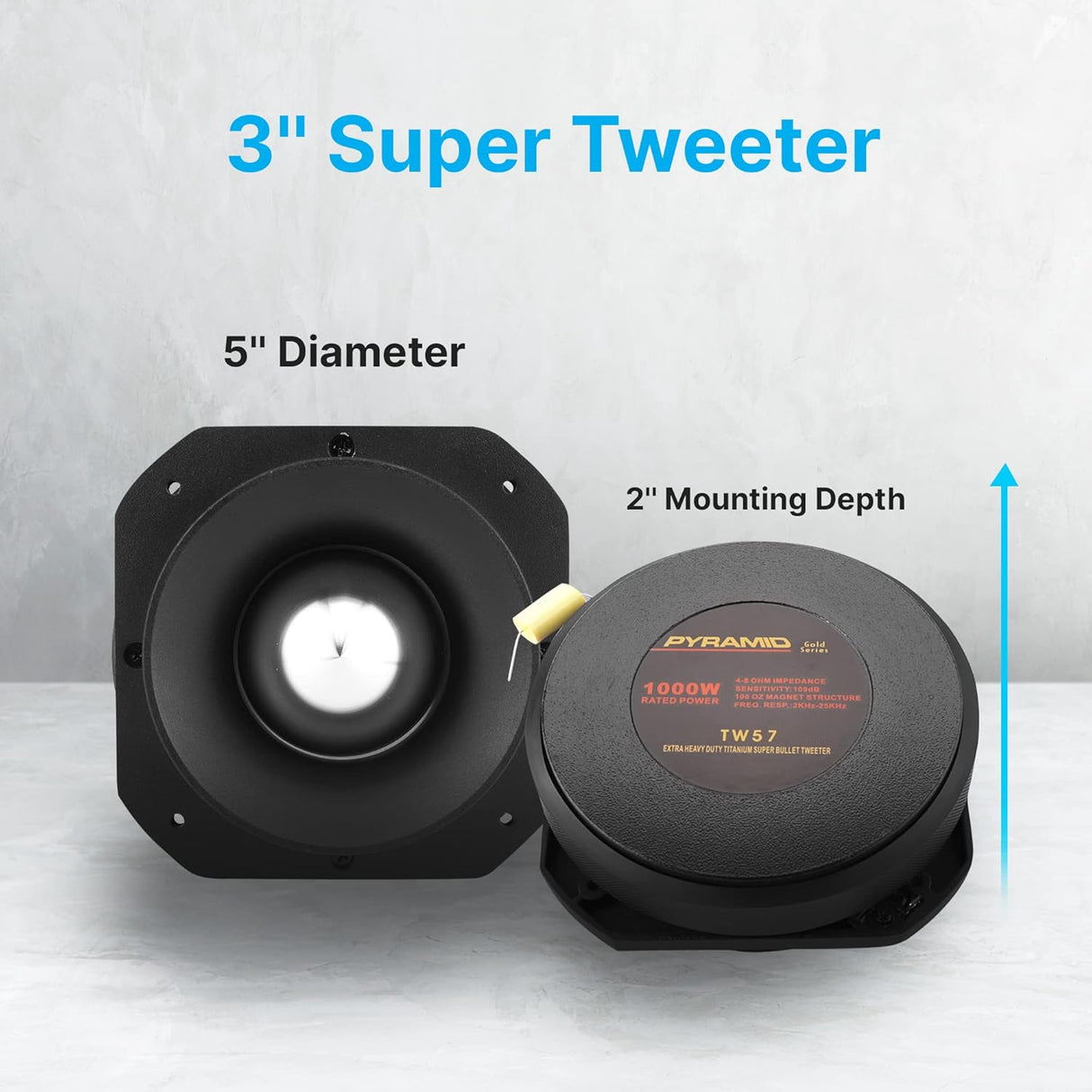 Parlantes de audio para coche PYRAMID TW57