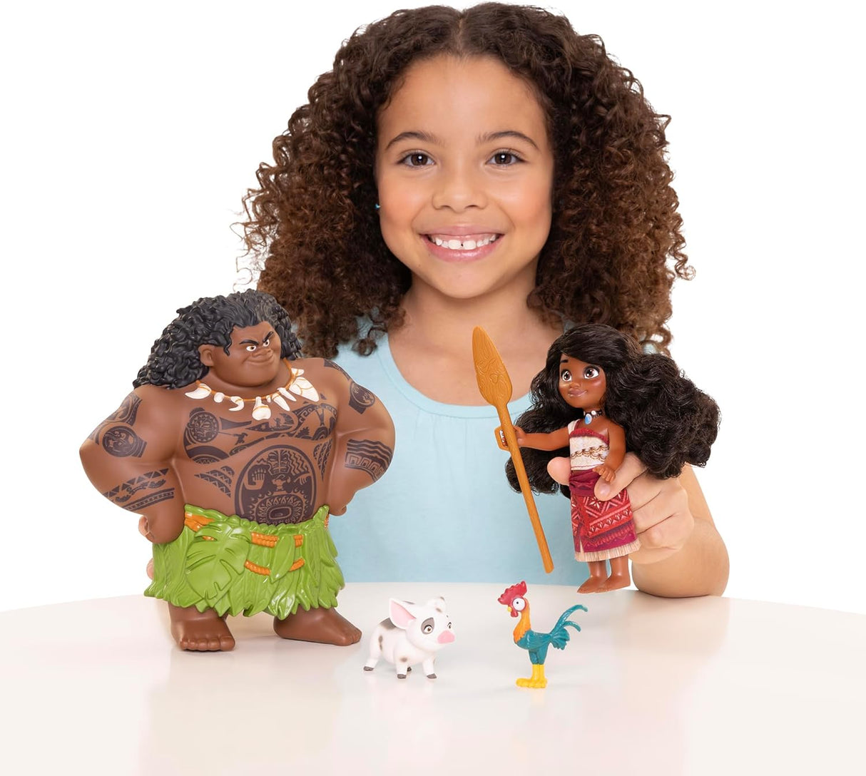 Muñecas Moana y Maui, Disney, Pua y Hei Hei, 6 pulgadas