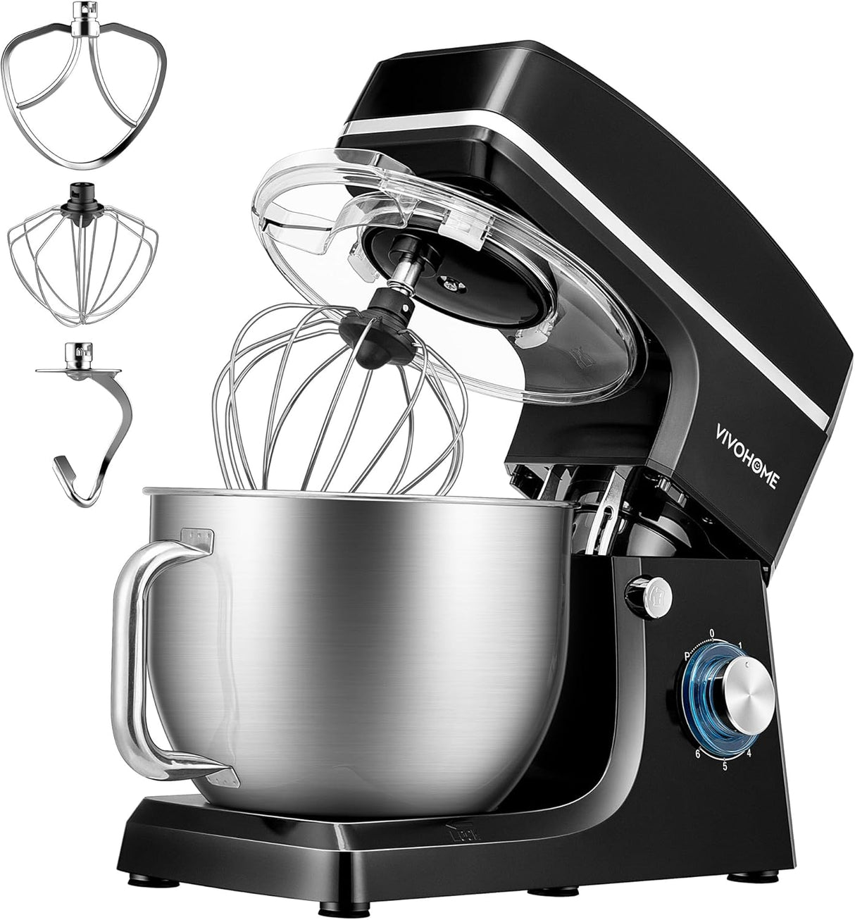 Batidora de Cocina VIVOHOME 7.5 qt 660W 6 Velocidades modelo KM-1