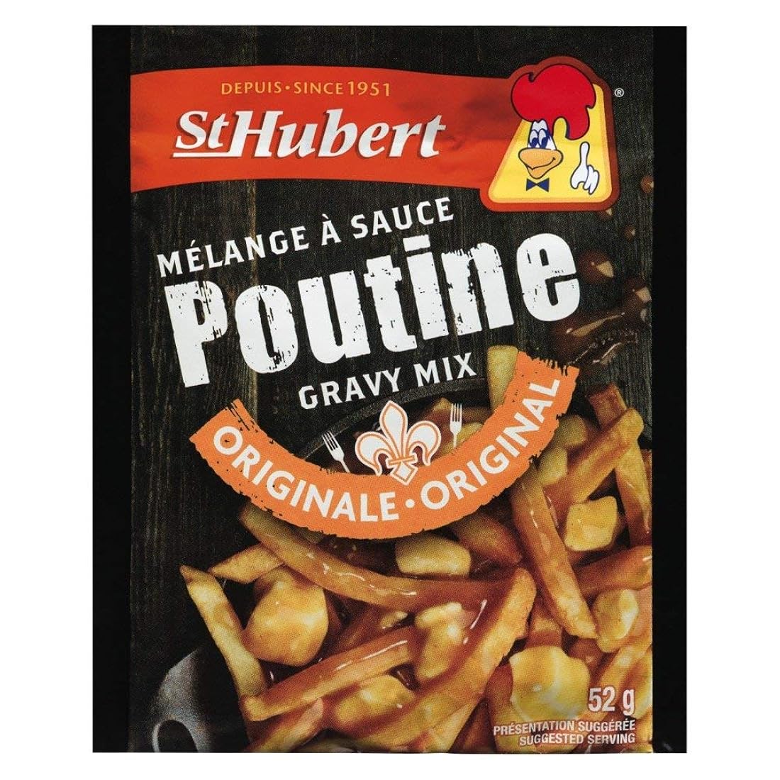 St Hubert Mezcla de salsa de poutine 52g/1.8 oz, (3 unidades) {Importado de Canadá}