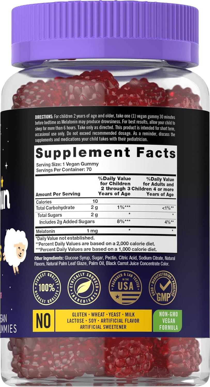 Carlyle Gomitas de sleep para niños | 1 mg 70 unidades