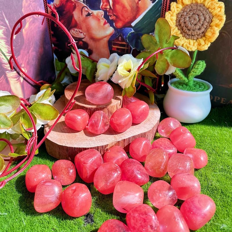 Cristales de Cuarzo Sandía Irregulares Pulidos para Principiantes