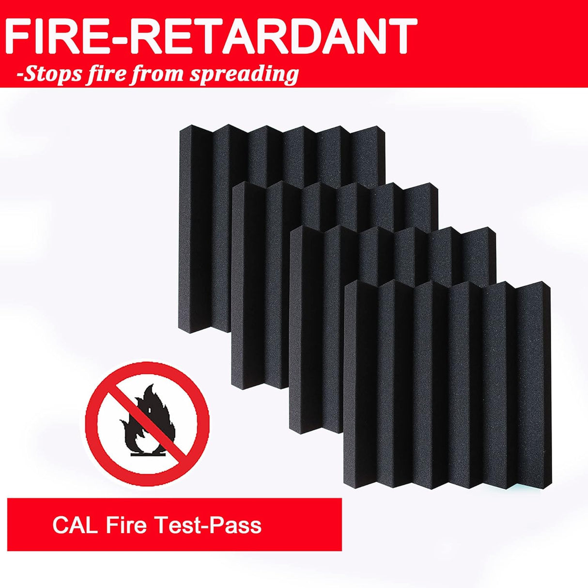 Paneles Acústicos 24 Pck, Espuma Aislante 2x12x12 Modelo 2023