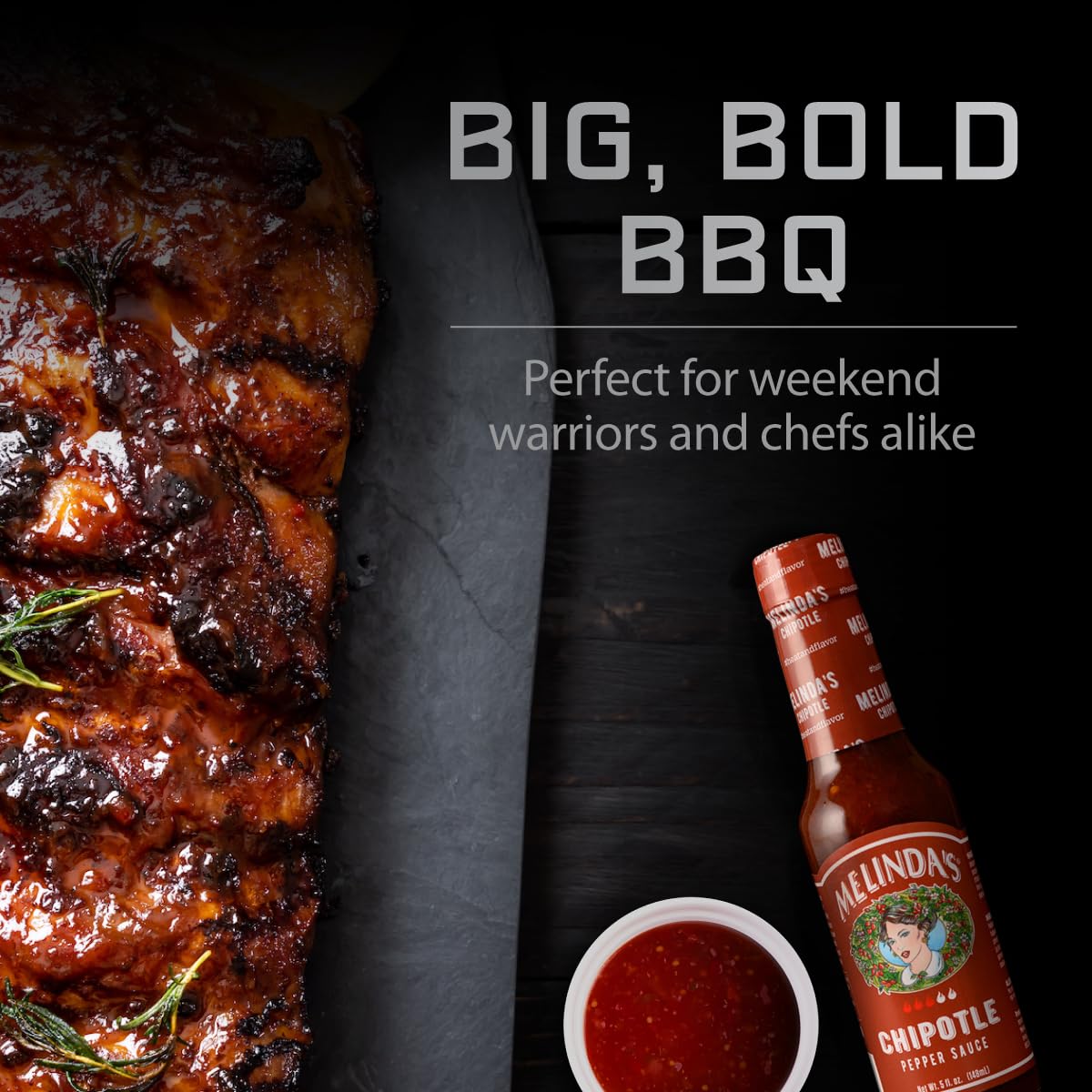 Melinda's Salsa picante Chipotle – Salsa gourmet de chipotle – Hecho con chiles chipotle, chiles habanero, zanahorias, cebolla, papaya y jugo de lima – Keto, Kosher, vegano, salsa picante sin gluten – 5 onzas, 1 paquete