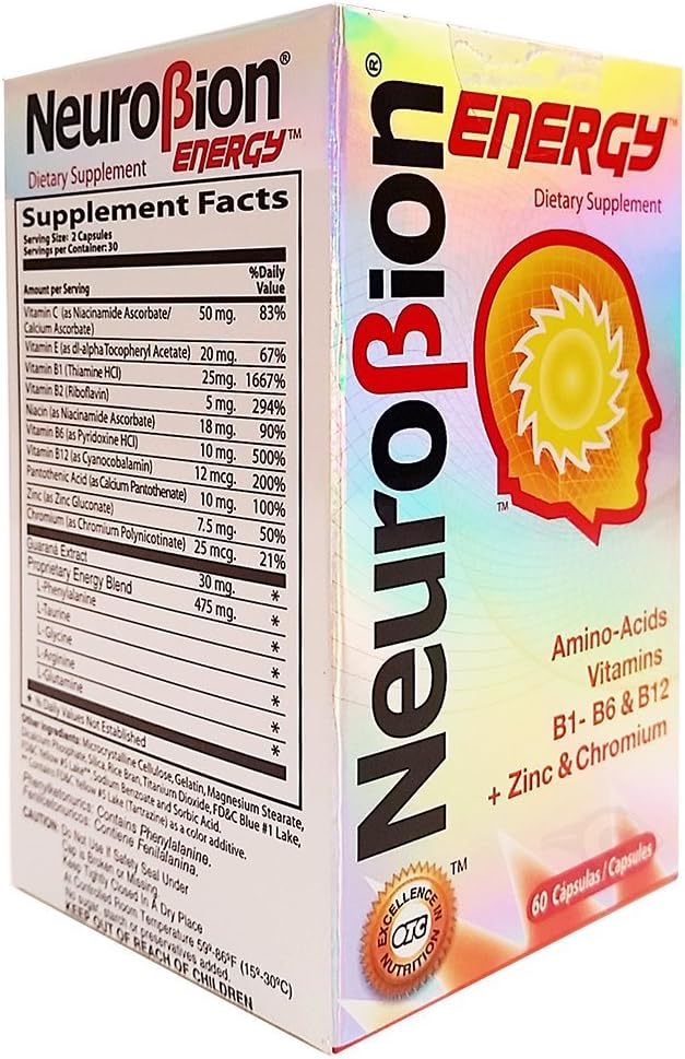 Suplemento Neurobion Aminoácidos Energéticos 60 und pack 3