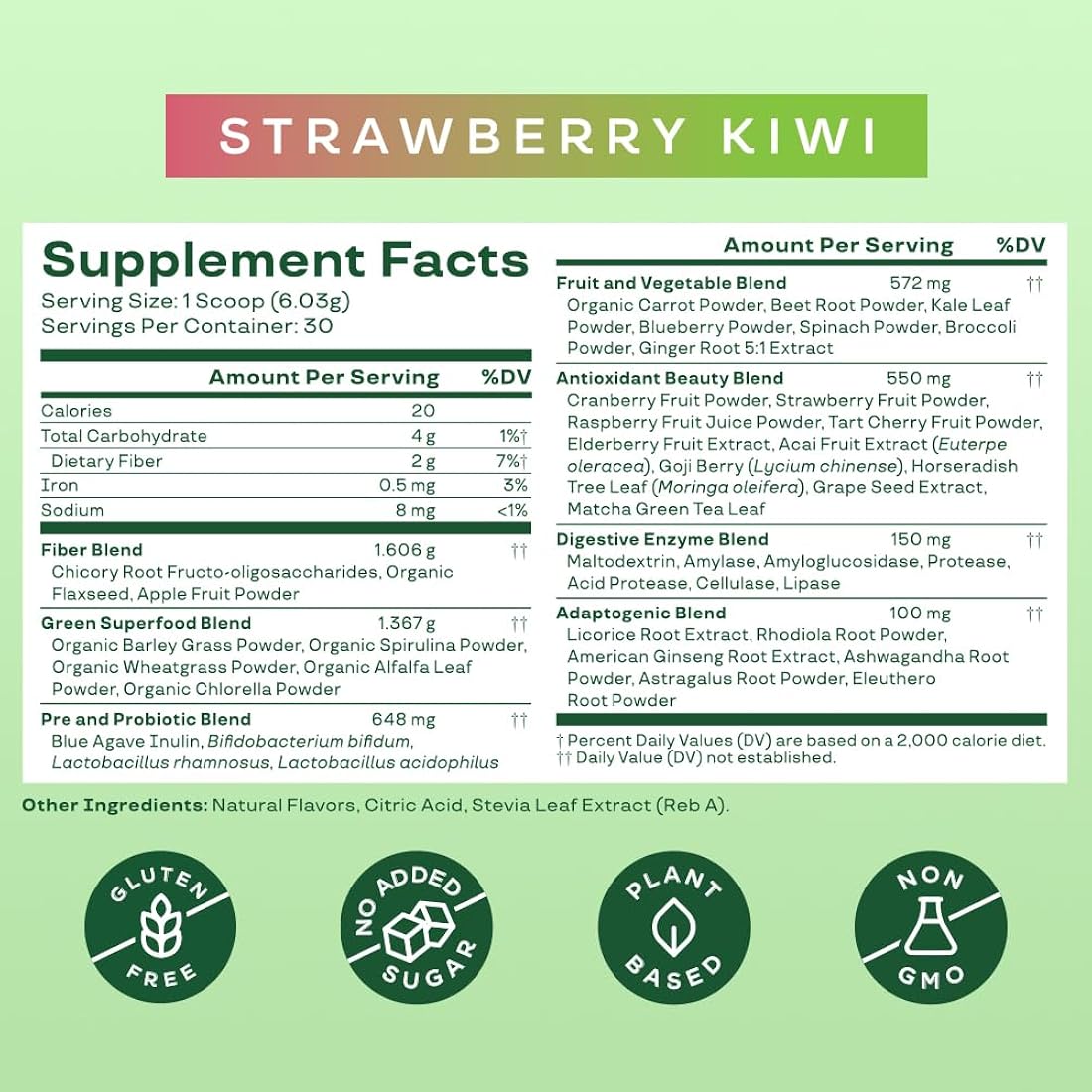 Suplemento Bloom Nutrition Greens Probióticos digestivo