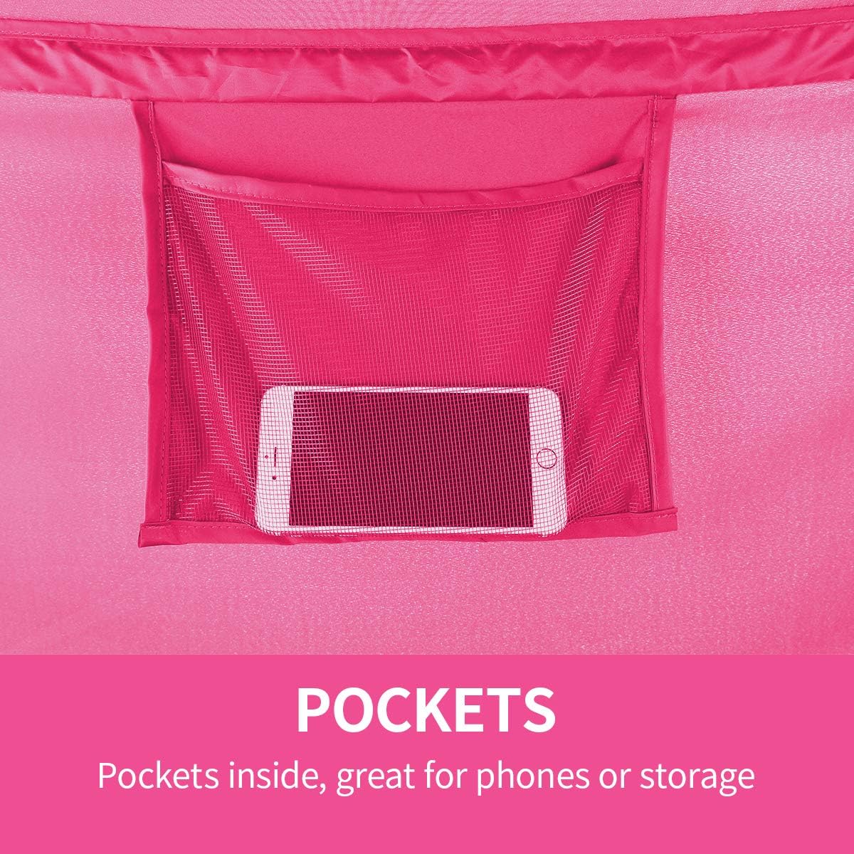 Tienda de campaña tamaño individual cortinas marco portátil