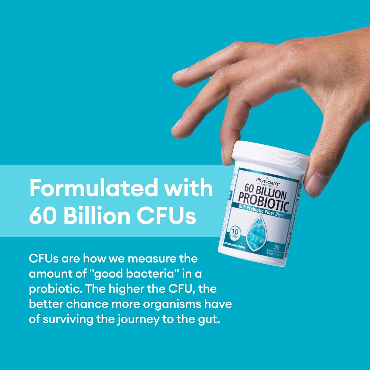 Probióticos 60 Mil Millones CFU - Physician's Choice - 30ct