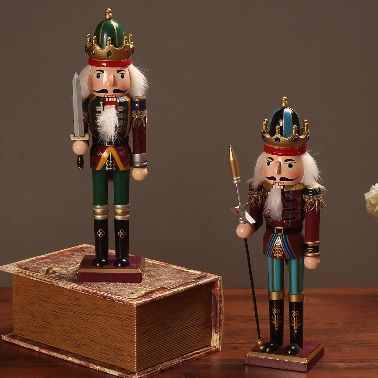 Adornos de Navidad Nutcracker de Madera 12 Pulgadas Set