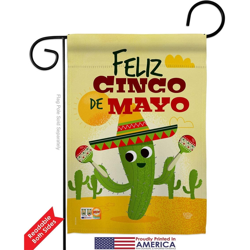 Banderas Feliz Cinco de Mayo 28 X 40