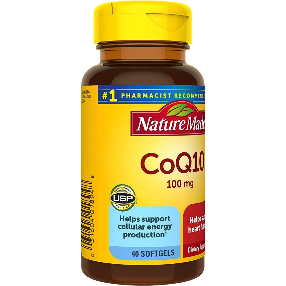 Suplemento CoQ10 100 mg apoyo a la salud del corazón 40 und