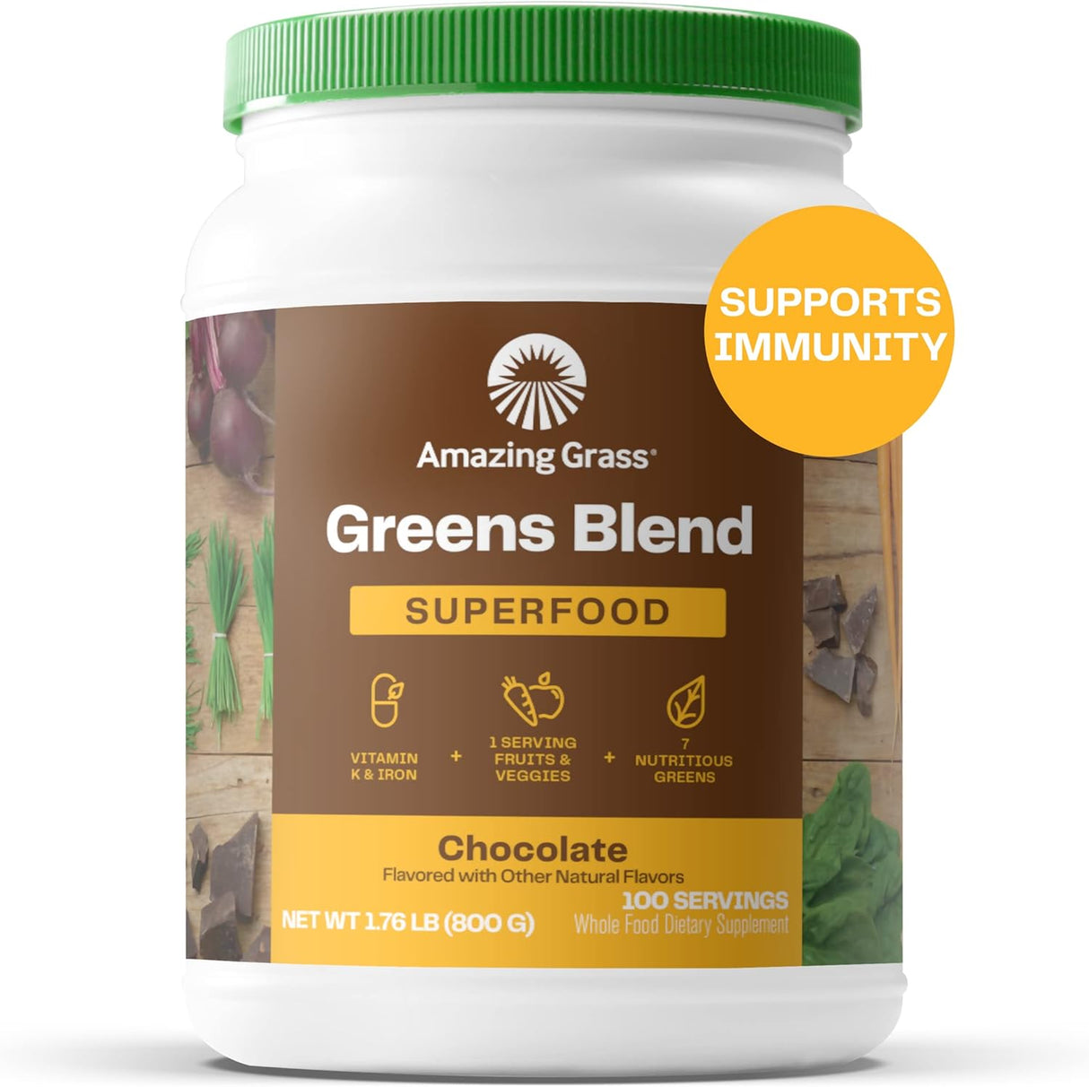 Suplemento Amazing Grass Superfood bayas verdes