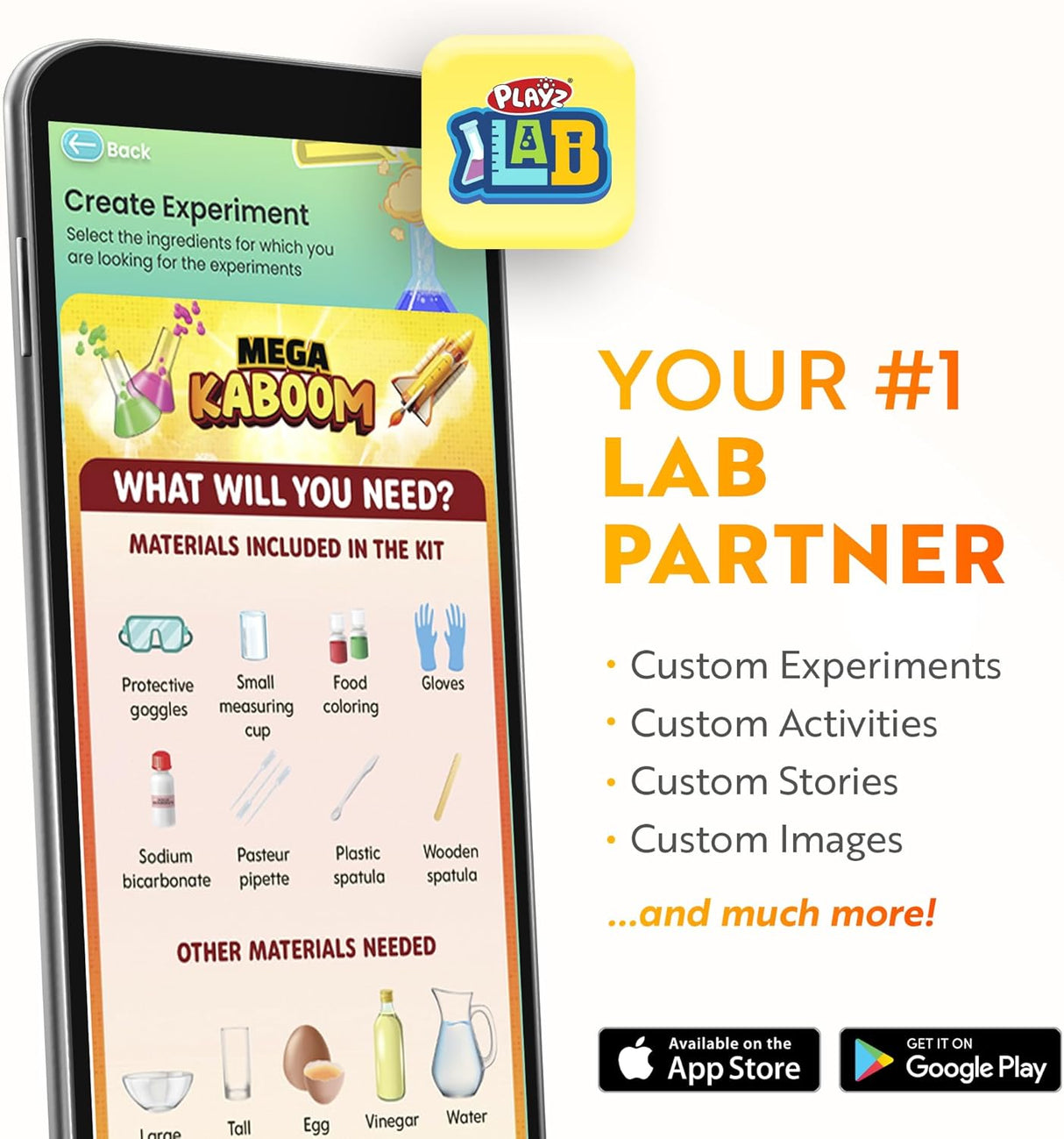 Kit de Experimentos Científicos Playz Mega Kaboom! 150+ Experimentos