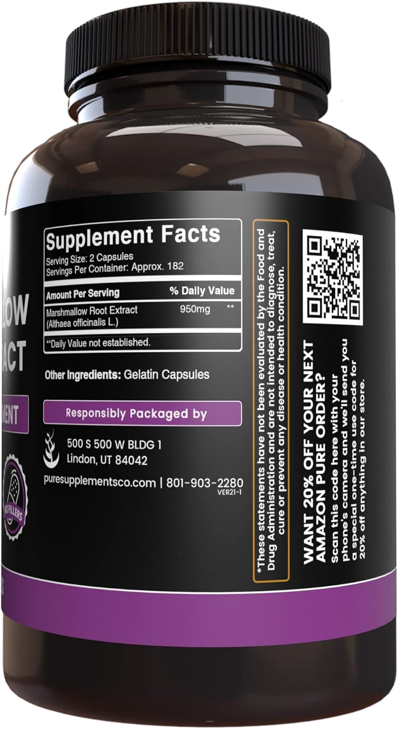 Suplementos Pure Original Ingredients Raíz de malvavisco