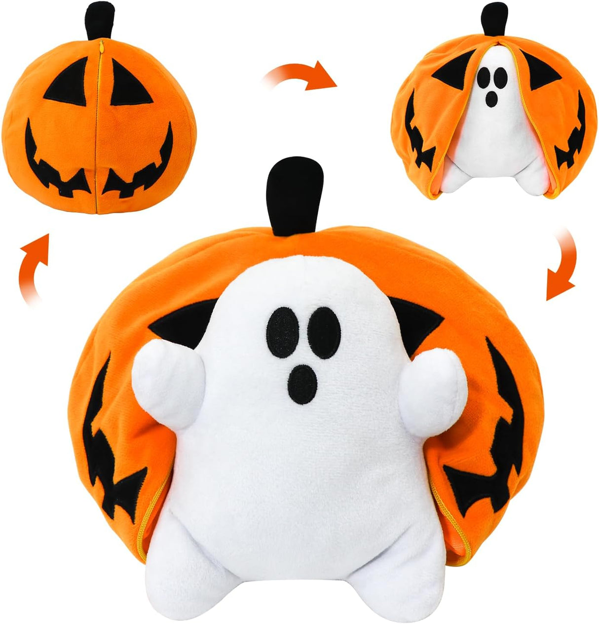 Muñeco de Calabaza Fantasma - Suave y Acogedor - Juguete