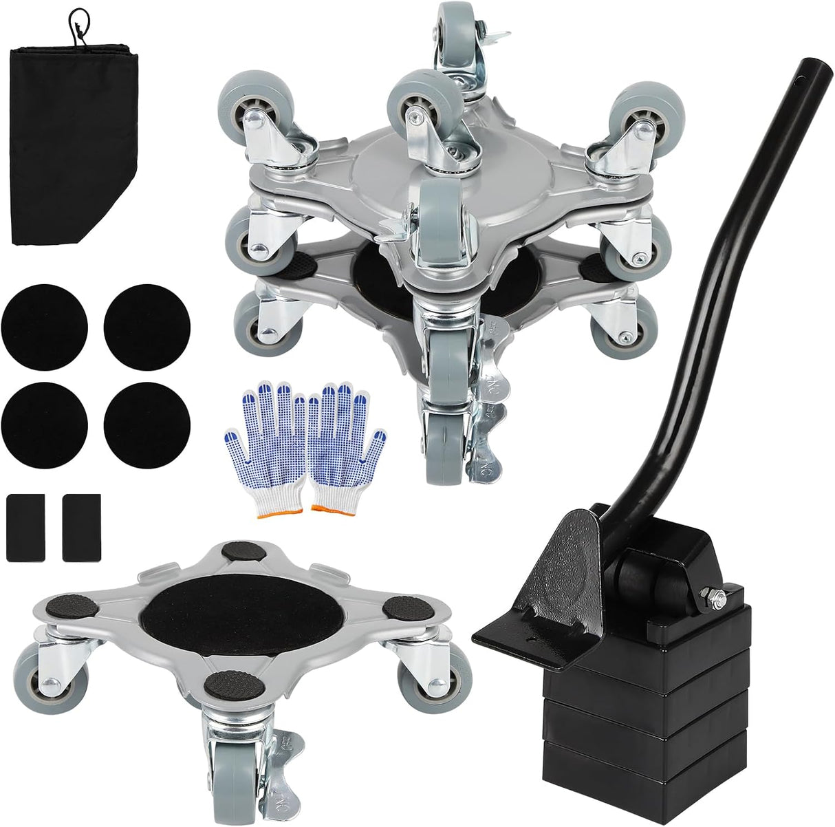 Carretilla de Muebles GCCSJ, 5 Ruedas, 360°, 3086 LB, Modelo 3086